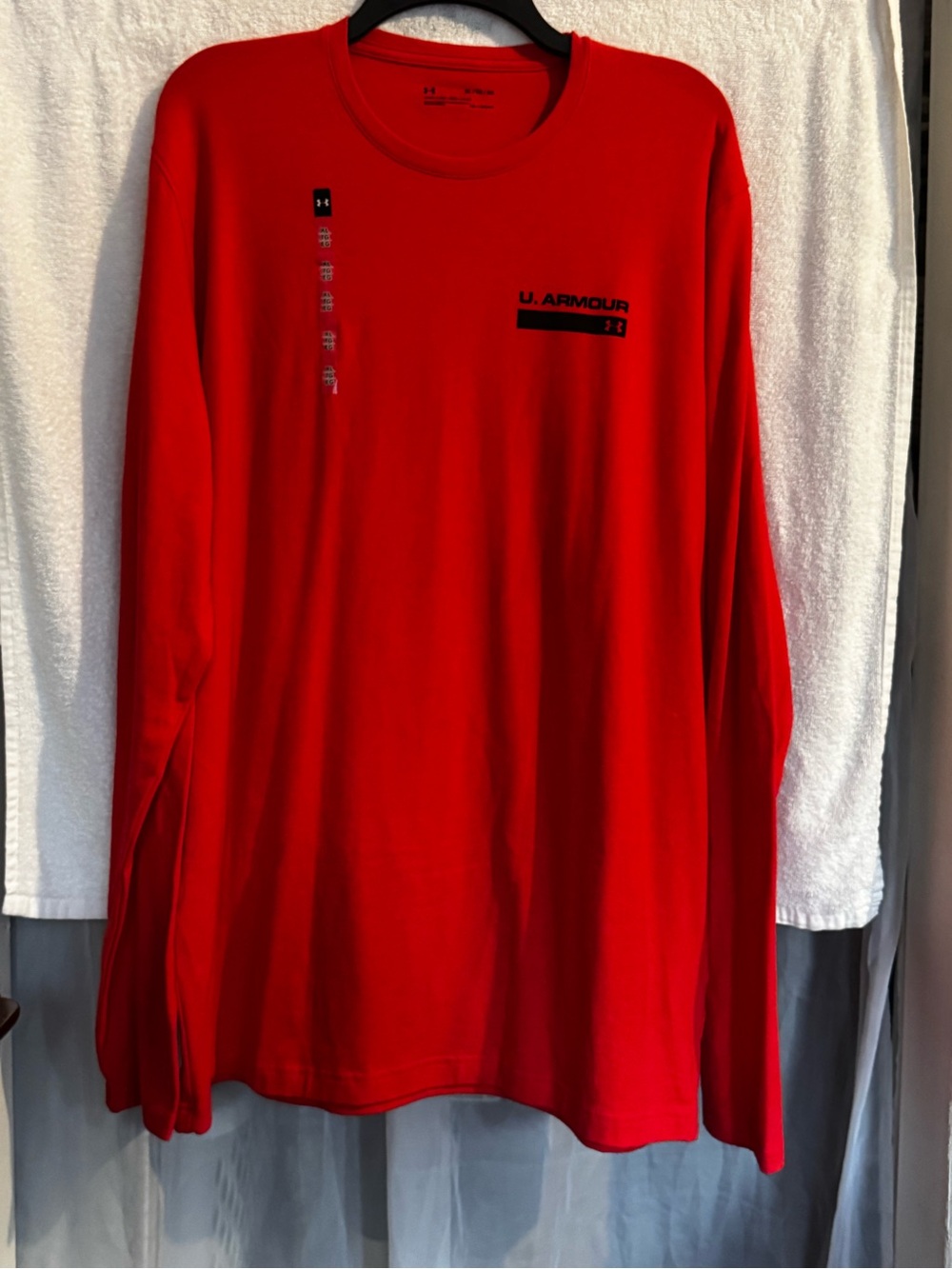 Under Armour Red Long Sleeve Performance Shirt - Crew Neck